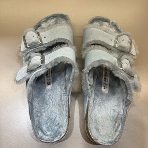 Birkenstock Arizona Shearling light blue